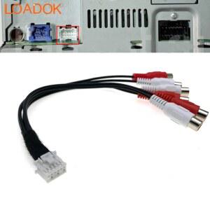 자동차 라디오 오디오 스테레오 전방 후방 서브 우퍼 출력 RCA 케이블 어댑터, 파이오니어 카로제리아 DEH-P910 P930 P940 P099 98, 12