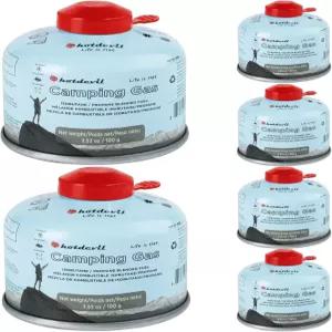 코만 이소부탄 연료통 배낭형 스토브 연료 전지 캠핑 프로판 4온스(6팩)