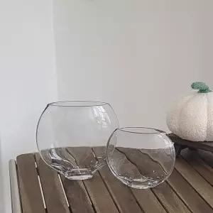 유리화분 화병 수반 아몬드 NAD 시리즈워터 항아리형 가정용 수병 인테리어 데코 투명 물화분