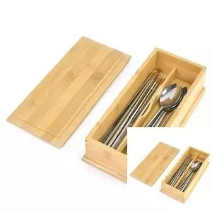 [조르지오]식당 AO45XH65 대나무 수저함 고급형 수저보관함 수저보관통