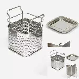 [조르지오]스텐 TA68GH84 타공 사각 수저통 대 가정용수저통 수저보관통