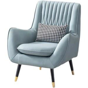 의자 1인용 소파 JKL 오렌지패브릭 수입 블랙 스타일 2인용 sofa