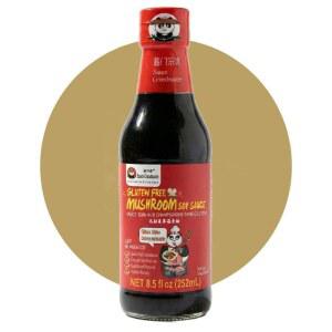텐 프리 버섯 다크 간장 u2013 순수 장인, 천연 양조 중국 간장, 비 GMO, 밀 또는 MSG 없음, 볶음용 리치 우마미, 브레이징 & 마리네이드, 8.5온스 u2013 소스 그랜드마스터