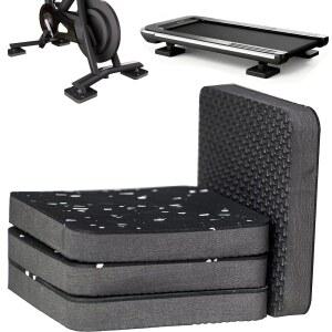 러닝머신 매트 패드, 자전거 하드우드 바닥 및 카펫용 보행 패드 매트, 4팩 3.94