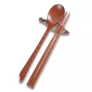 나무수저 장미목 원목 옻칠 어린이 수저세트