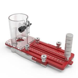 엔조이우드 다기능 라우터 모티스 지그 도어 힌지 템플릿 가이드 레일 어댑터 원형 슬롯팅 목재 트리밍 및