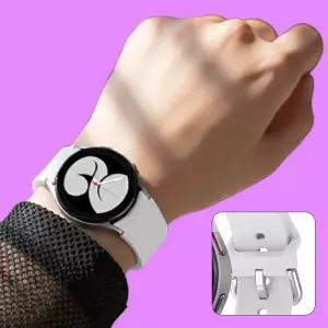 [모두모아]삼성 호환 갤워치 클래식 7 6 5 4 3 액티브2 갤럭시워치 날개형 실리콘 스트랩 20mm 갤럭시워치