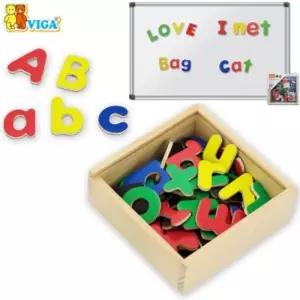 마그넷 자석 영어 글자 영문 원목 컬러 52P 글씨 알파벳 우드/학교/저학년/한글/공부/홈/스쿨/두뇌/발달/사
