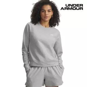 [롯데백화점]언더아머 여성 UA 스포츠 테리 크루 맨투맨 긴팔 티셔츠 6011016-011