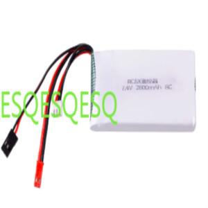 7.4V 2800mAh 배터리 RC8X 리모컨 자동차 모델용 RC6GS 건 컨트롤 대형 리튬