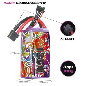 GAONENG GNB LiHV 4S 15.2V 1850mAh 120C 리튬 배터리(XT60 커넥터 포함) FPV 드론 및 쿼드콥터에 적합합니