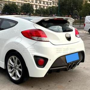 현대 벨로스터 터보 2012 ABS 플라스틱 카본룩 루프 윙 카 액세서리용 리어 스포일러