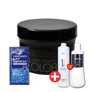 현대 웰코스 탈색약 250g + 산화제 1000ml + 코겐앰플