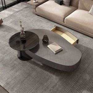 테이블 거실대형테이블 수입소파테이블 스틸 스테인레스 럭셔리 대형 서랍형 거실대형