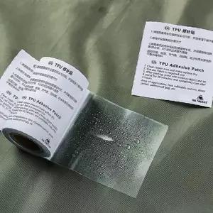 야외 활동 천막 비닐 우비 방수포 찢어진 부분 보수 접착 투명 강력 점착 방수