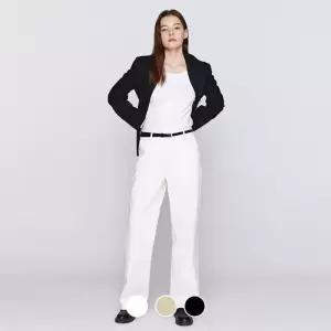 백화점 지오다노 여성 봄 스트레이트 일자핏 코튼 치노 팬츠 면바지 416511