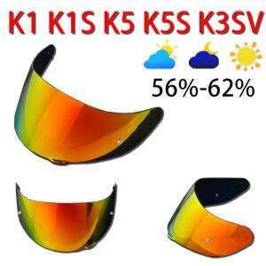AGV K1 K3SV K5 교체용 렌즈 바이크 오토바이 액세서리 페이스 실드 바이저 모토 UV 차단 폴리카보네이트