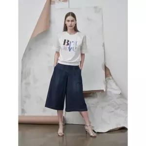 갤러리아 올리비아로렌 큐롯 데님 팬츠 VVCMP5M4261