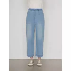 갤러리아 올리비아로렌 밴딩 와이드 데님 팬츠 VVCMP5M4271