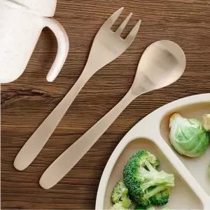 아기 유기 숟가락 포크 세트 유아 어린이 방짜 놋쇠 납작 수저