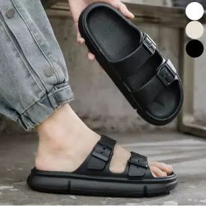 남녀 버클 스트랩 슬리퍼 EVA 가벼운 여름 뮬 실내화