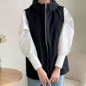 [신상오픈런]옆트임 여성 봄점퍼 허리조절 후드집업 야상조끼 (28754573)