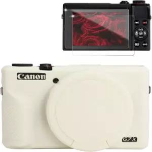 캐논 G7X 마크 III 카메라용 프레비브 케이스 부드러운 실리콘 보호 탈착식 렌즈 커버가 있는 슬림 핏