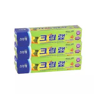 크린랩 크린백 일회용 비닐 크랜랩 22cm x 50m x 3개