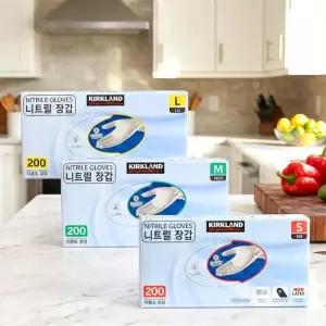 코 스트코 커클랜드 시그니처 니트릴 다용도 장갑 400장 소형,중형,대형