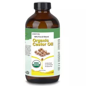 바디용 MMPANG 캐스터 오일 헤어 래쉬 브로우 USDA 인증 100 순수 천연 유리병 콜드 프레스 헥산 프리.