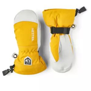 헤스트라 초등 스키 벙어리 장갑 저학년 머스타드 8살 BNA