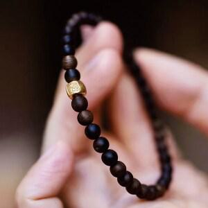 소미소 침향 염주팔찌 남녀공용 행운부적