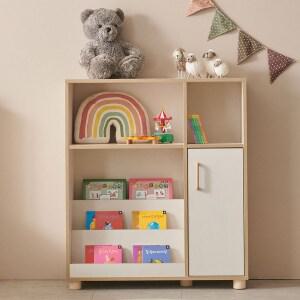 아이캔컴퍼니 아이드림 전면 책꽂이 선반장 950 + 원목발 세트 방문설치