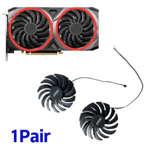 1쌍 MSI 지포스 RTX 3070 VENTUS 2X OC 95MM GPU 쿨링 팬 PLD10010S12HH RTX3060 비디오 카드