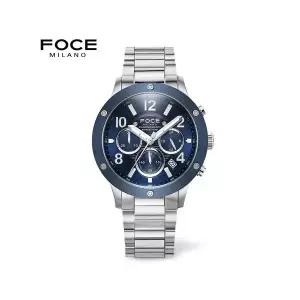 매장판매전용 FOCE 45mm 남성 크로노그래프 블루 메탈시계 FM7552BU