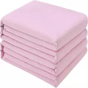 프레시컬처 트윈 XL 플랫 시트 2팩 - 호텔 품질의 침대 브러시드 마이크로파이버 초부드러움 및 통기성