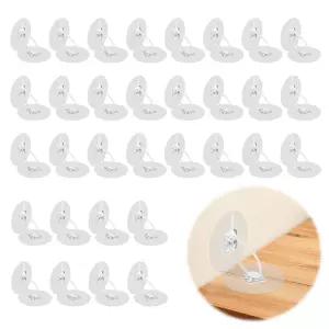 드릴 없는 가구 앵커 32개 가구용 팁 방지 벽 앵커 나일론 스트랩 32개 강력한 접착 방지 지진 고정 키트