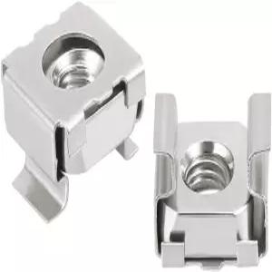 uxcell 35 팩 M5 케이지 너트 서버 선반 캐비닛용 스테인리스 스틸 304개