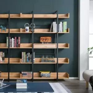 H8518(착불) 가구산책 스틸장식장 원목 엘다 서랍형