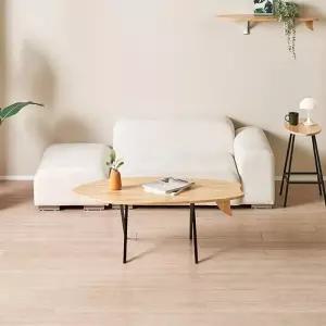 1200 서핑보드 가구산책 원목 소파테이블 H6818(착불)