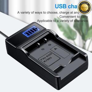 HQIX 적용 가능 코닥 EASYSHARE V1003 GE E1240 E1050TW E850 GB-40 카메라용 KLIC-7003 충전기 배터리