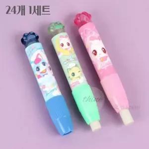 다인1412 위시캣 막대형 지우개 24개1세트 초등여자아이지우개 초등학교단체선물 어린이날단체선물