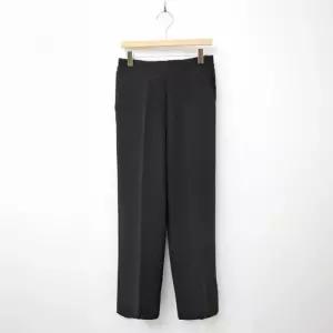 [신상오픈런]일자통바지 사방스판 검정색 봄기지바지 밴딩슬랙스 (30554386)