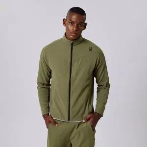 스파이더 남성 퍼포먼스 라이트 브러시 트랙탑 집업 SPJFCNFT202MOLV IFE512 UXY099