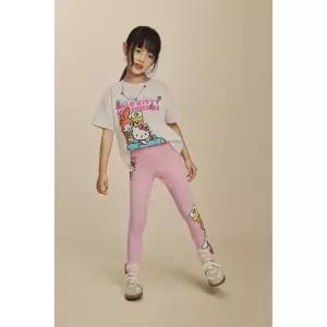 [국내배송] 자라 ZARA HELLO KITTY AND FRIENDS ⓒ SANRIO 리브드 레깅스 - 로즈핑크 970373