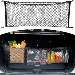 현대 투싼 셀 2022용 엔벨로프 스타일 자동차 트렁크 메시 카고 네트 - 프리미엄 정리함 및 보관함