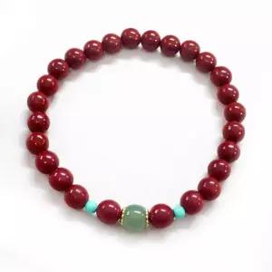 [라일리쥬얼리] Rly H21 화전옥과 경면주사 행운팔찌 소원팔찌