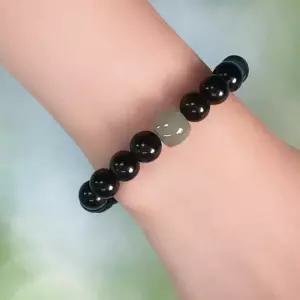 [라일리쥬얼리] Rly H25 화전옥과 흑단의 행운팔찌 소원팔찌