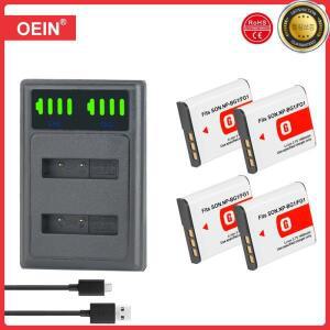 소니 사이버 샷 DSC-W100 NP FG1 Npbg1 용 NP-BG1 배터리 4 개