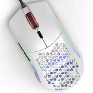 글로리어스 유선 마우스 게임용 벌집모양 쉘 빠른클릭 화이트